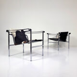 LC1 armchairs, Le Corbusier,  Cassina