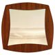Midcentury Modern Rosewood Square Mirror, Campo & Graffi Italy, 1960