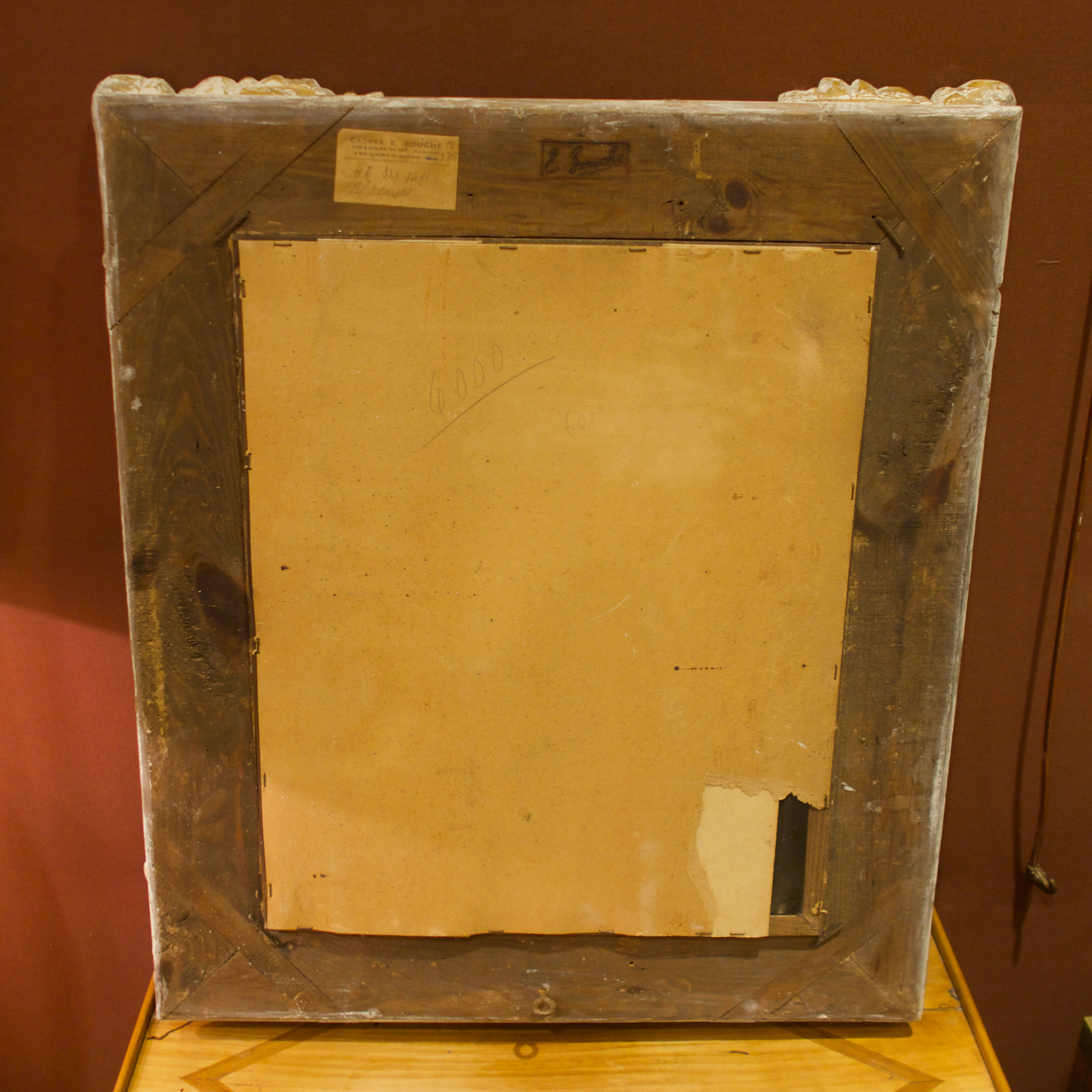 Mirror frame stamped Mouth