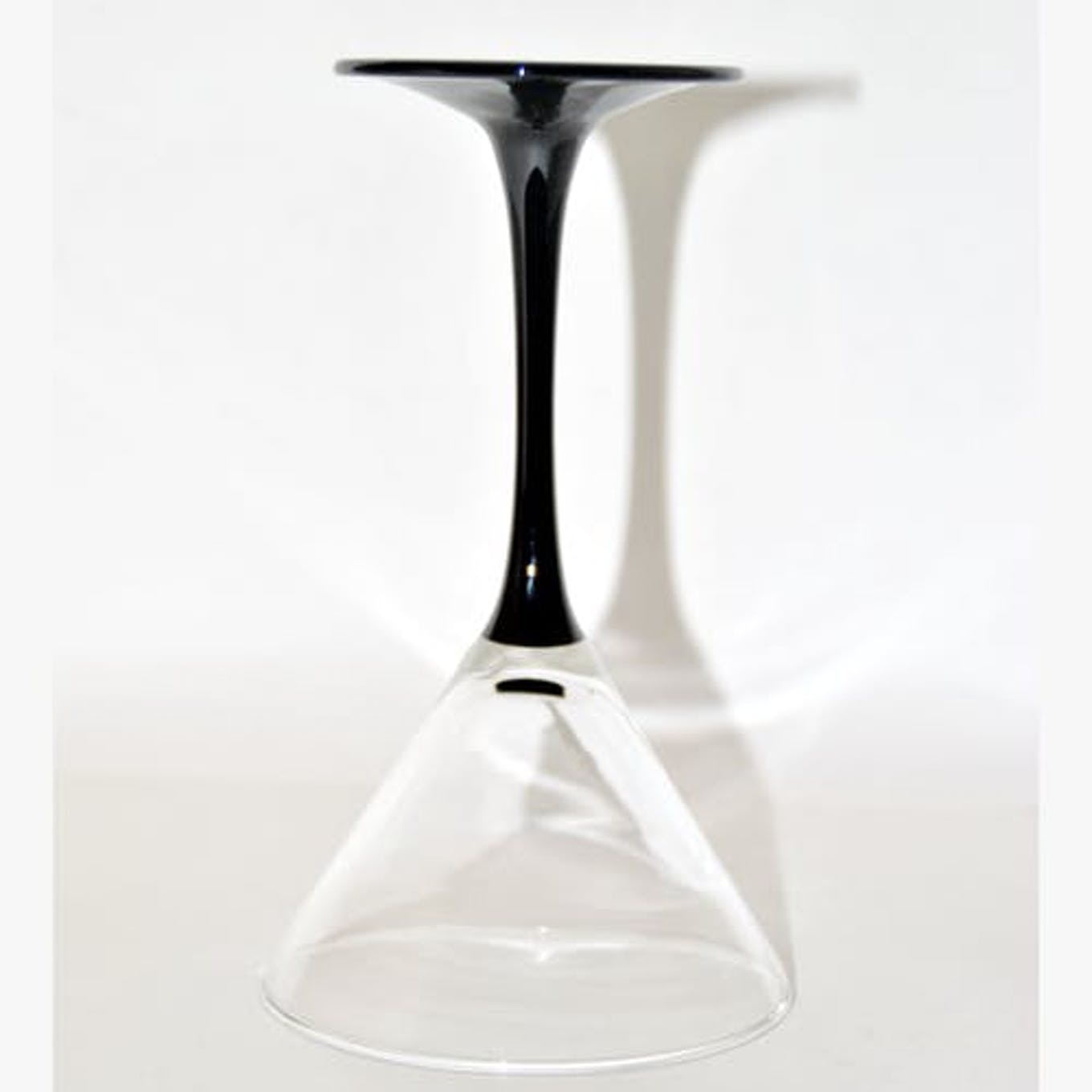 Black stemware vintage