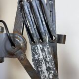 Grey Industrial Scissor Wall Lamp from Elektroinstala, 1960s