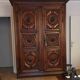 Antique Louis XV wardrobe – Carved solid walnut – Certificate of expertise