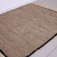Taupe Handmade Moroccan Rug 177 x 219 cm - Berber Wool Rug - Bohemian Style