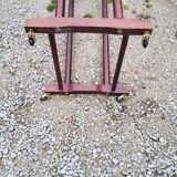 Chamber valet in mahogany tinted beech from the 70s with castors