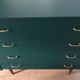 Commode vintage vert foncé