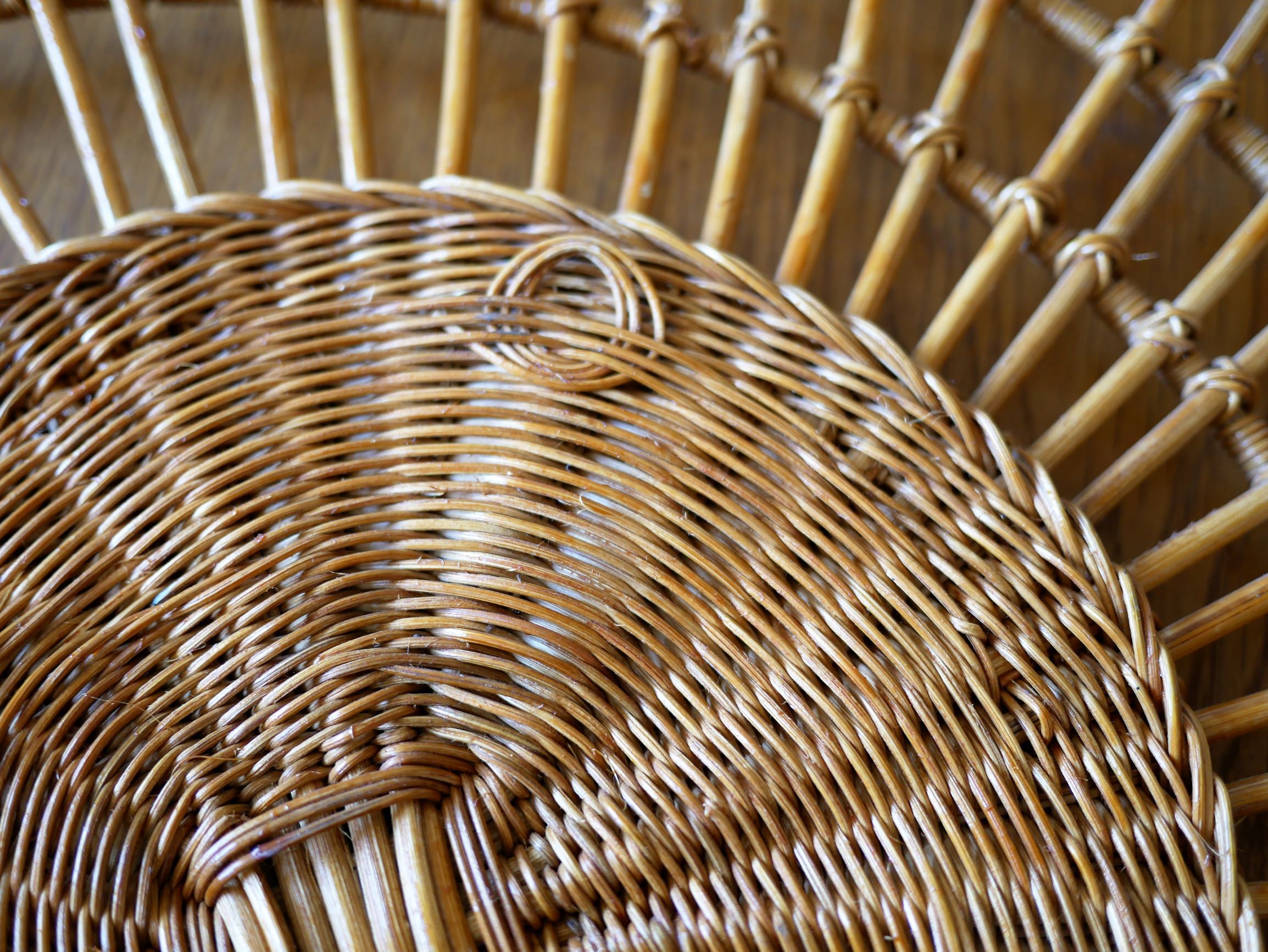 Mirror rattan galaxy 79x67cm