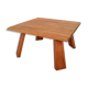Vintage solid oak coffee table vintage 50s
