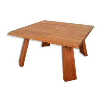 Vintage solid oak coffee table vintage 50s