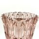 Pink crystal vase, Czech Republic, 1950s