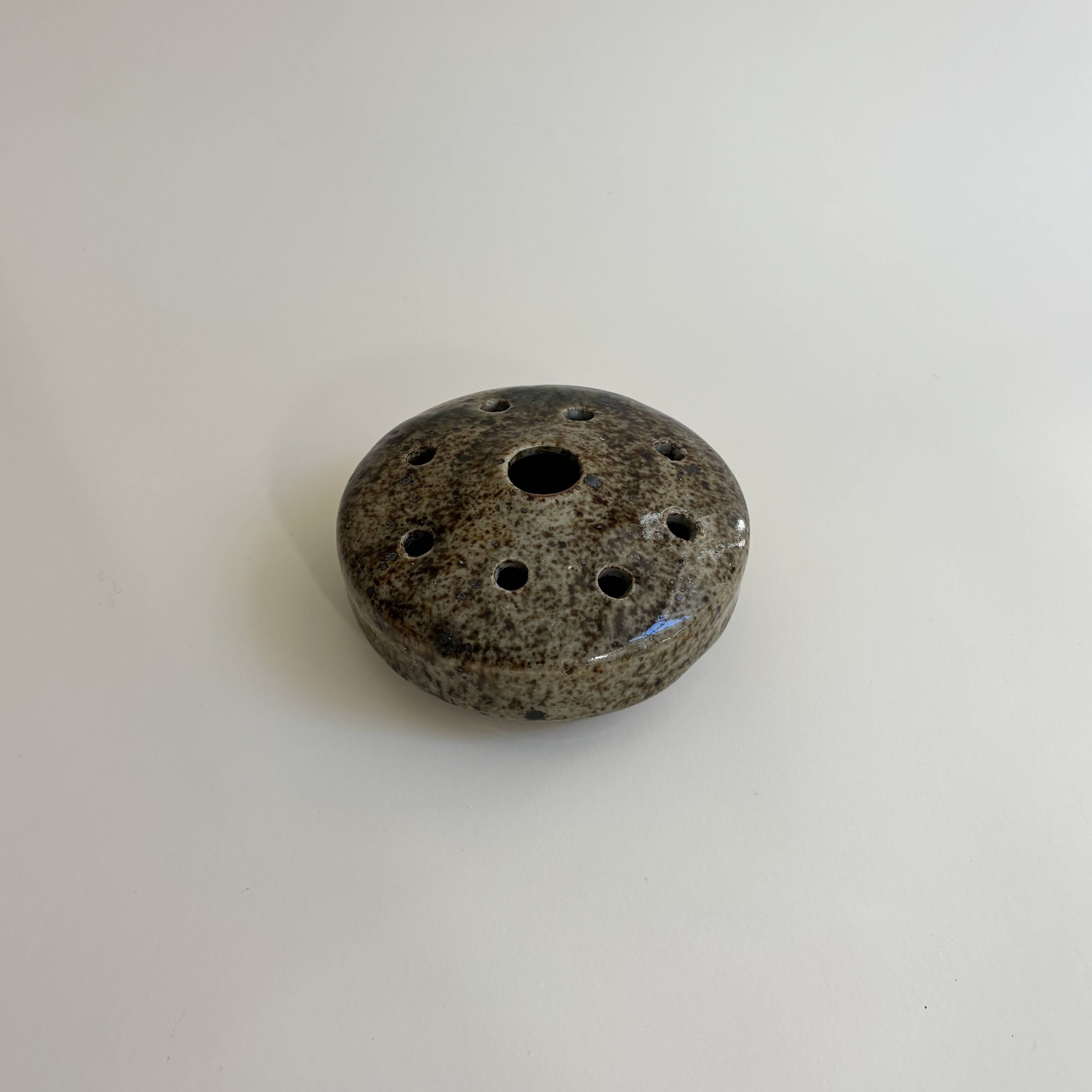 Vintage stoneware flower holder