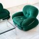 Living room, 2 armchairs and 3-seater sofa, OKAY model, Adriano Piazzesi, 1970