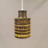 Danish ceramic hanging lamp, designed by Jette Hellerøe, in the 1970s.