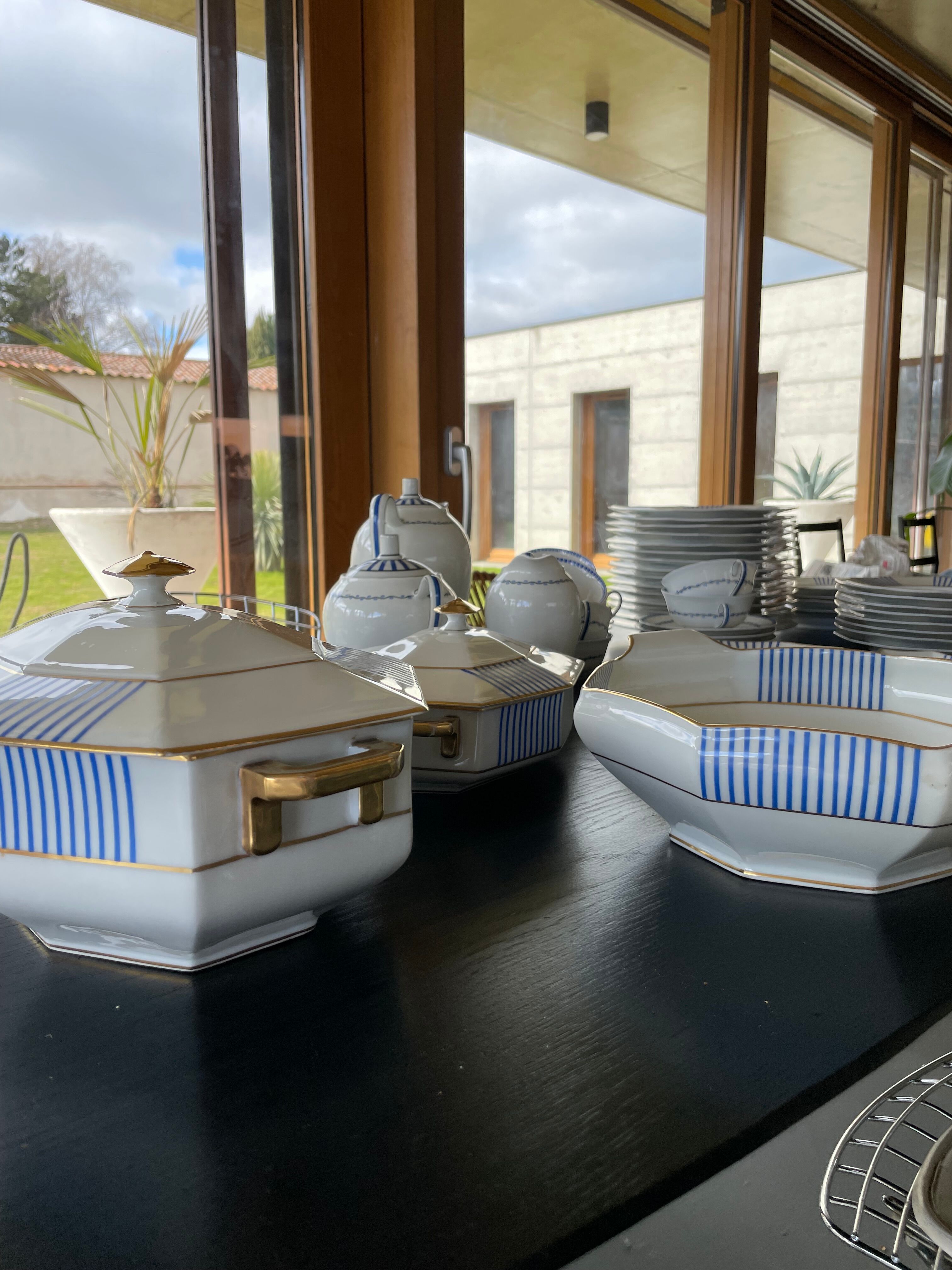 Set XXL crockery Limoges A.Lanternier