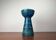 Mid-century modern blue ceramic candlestick Rimini by Aldo Londi for Bitossi, Italy, 1960s.