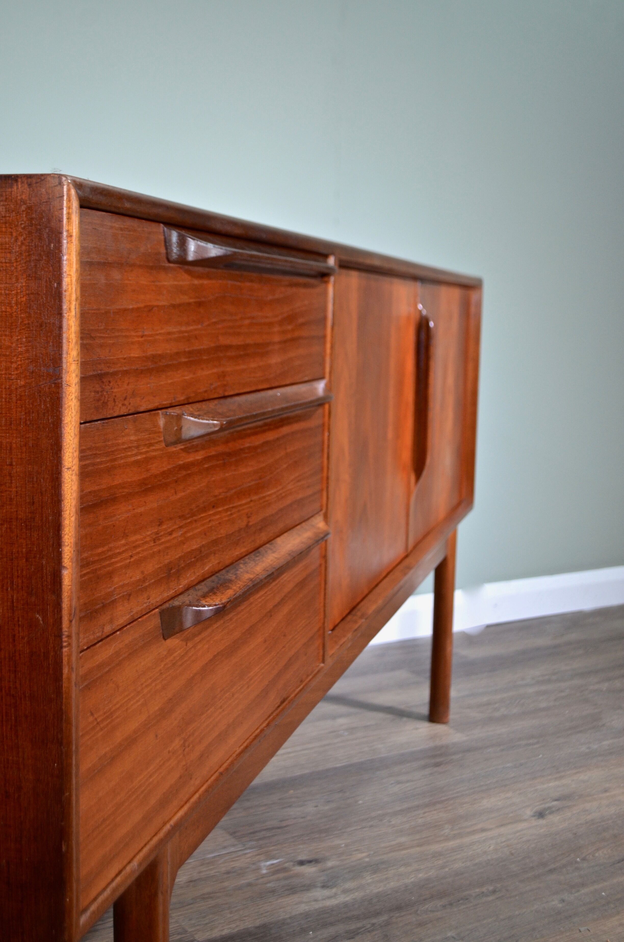 Midcentury McIntosh Teak Sideboard / Long John. Rare Vintage Modern / Danish Style.