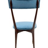 Ico & Luisa Parisi Rare Set of Six Mid-century Modern Velvet Dining Chairs