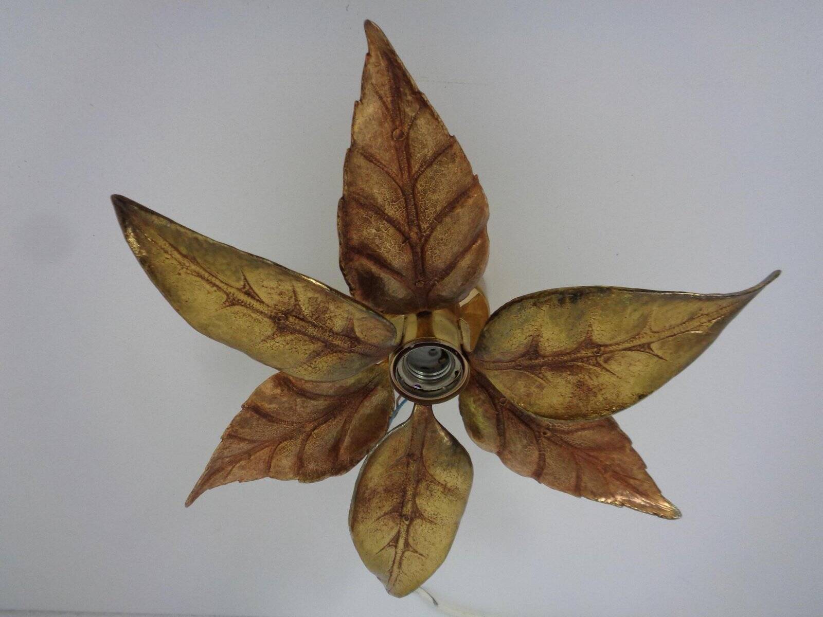 Hollywood Regency Wall Lamp by Willy Daro for Massive, Belgium, 1970s
