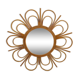 Rattan mirror 1960 58cm