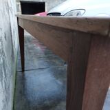Old farmhouse table in rustic oak -1m35