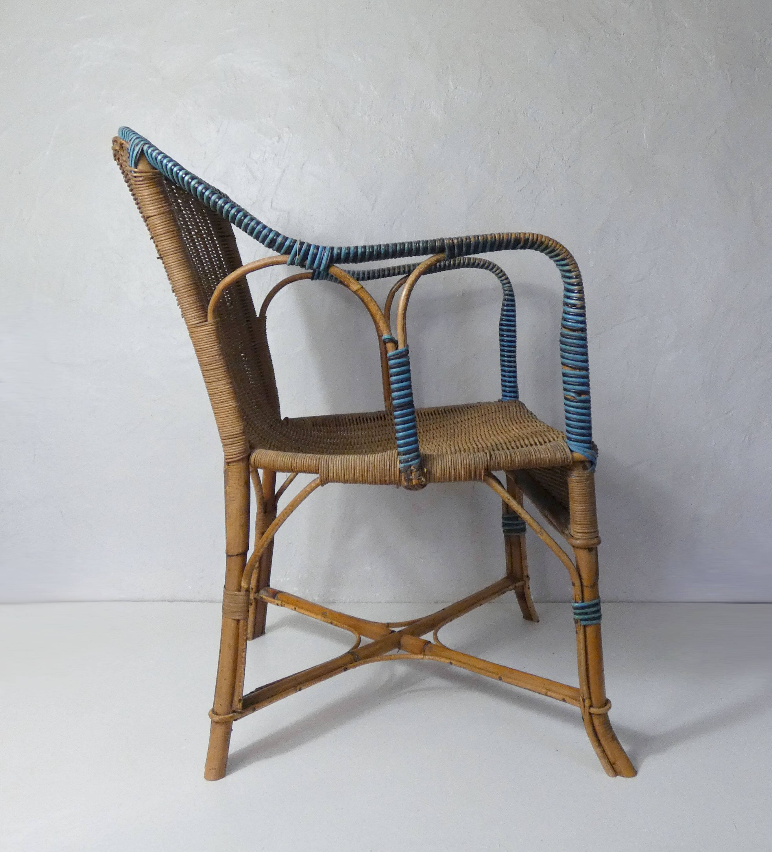 Adult rattan armchair