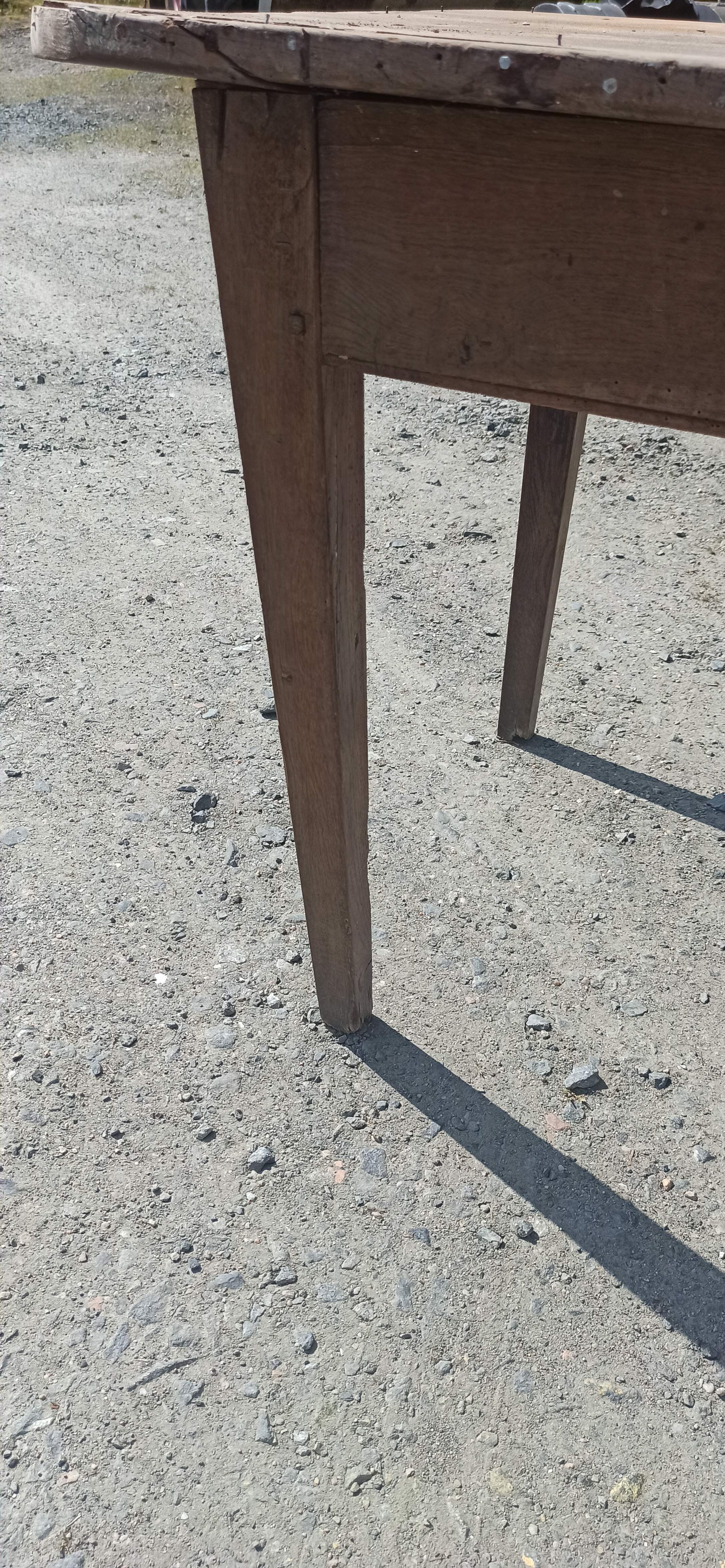 Large table 181 cm of cherry and oak farm