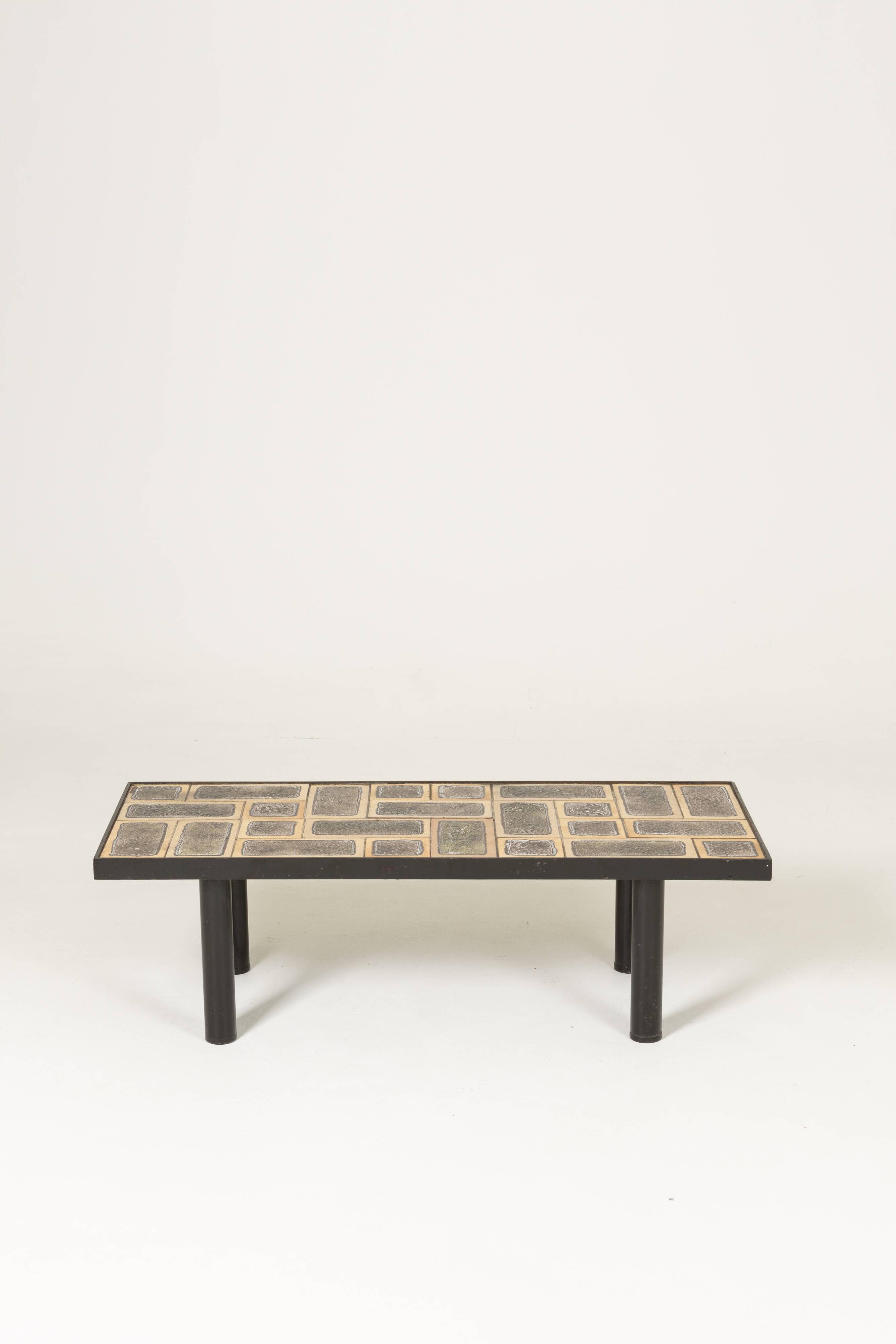 Table basse céramique vintage