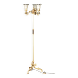 Superb 3-armed light fixture in gilded bronze