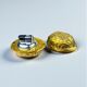 Walnut-shaped table lighter in bronze, Italy 1970s