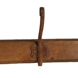 Vintage coat rack 3 hooks 54cm