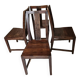 4 solid rosewood chairs
