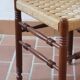 2 chaises rustiques vintage en bois tourné, années 70