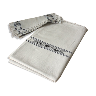 Tablecloth and table set