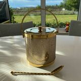 Vintage Hollywood Regency Gold Ice Bucket