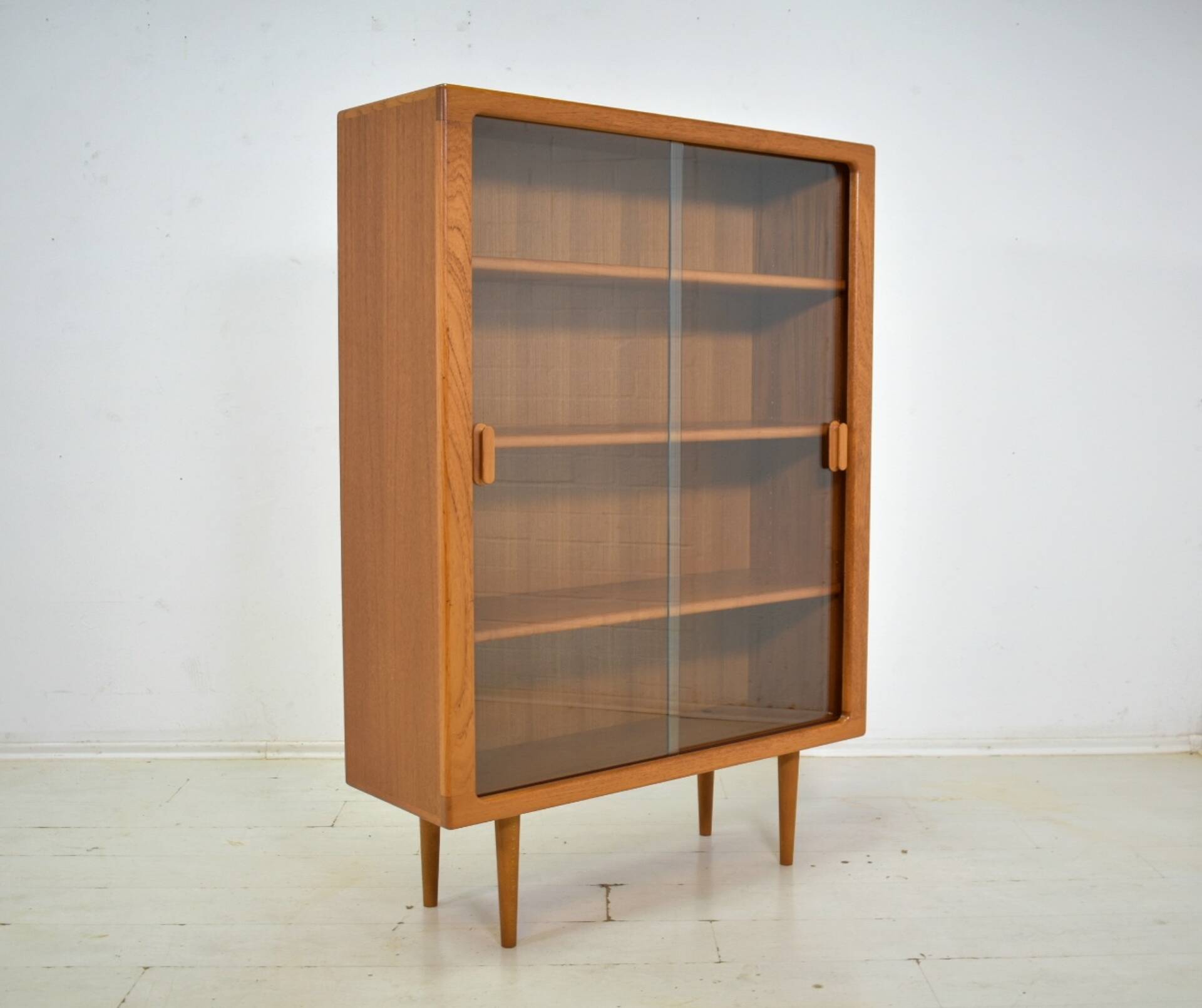 Showcase by CFC Silkeborg 1970s Teak display cabinet danish