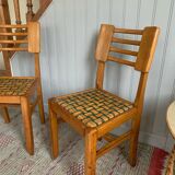 Paire de chaises style Pierre Cruege