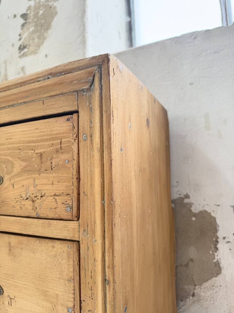 Pine craft cabinet with drawers