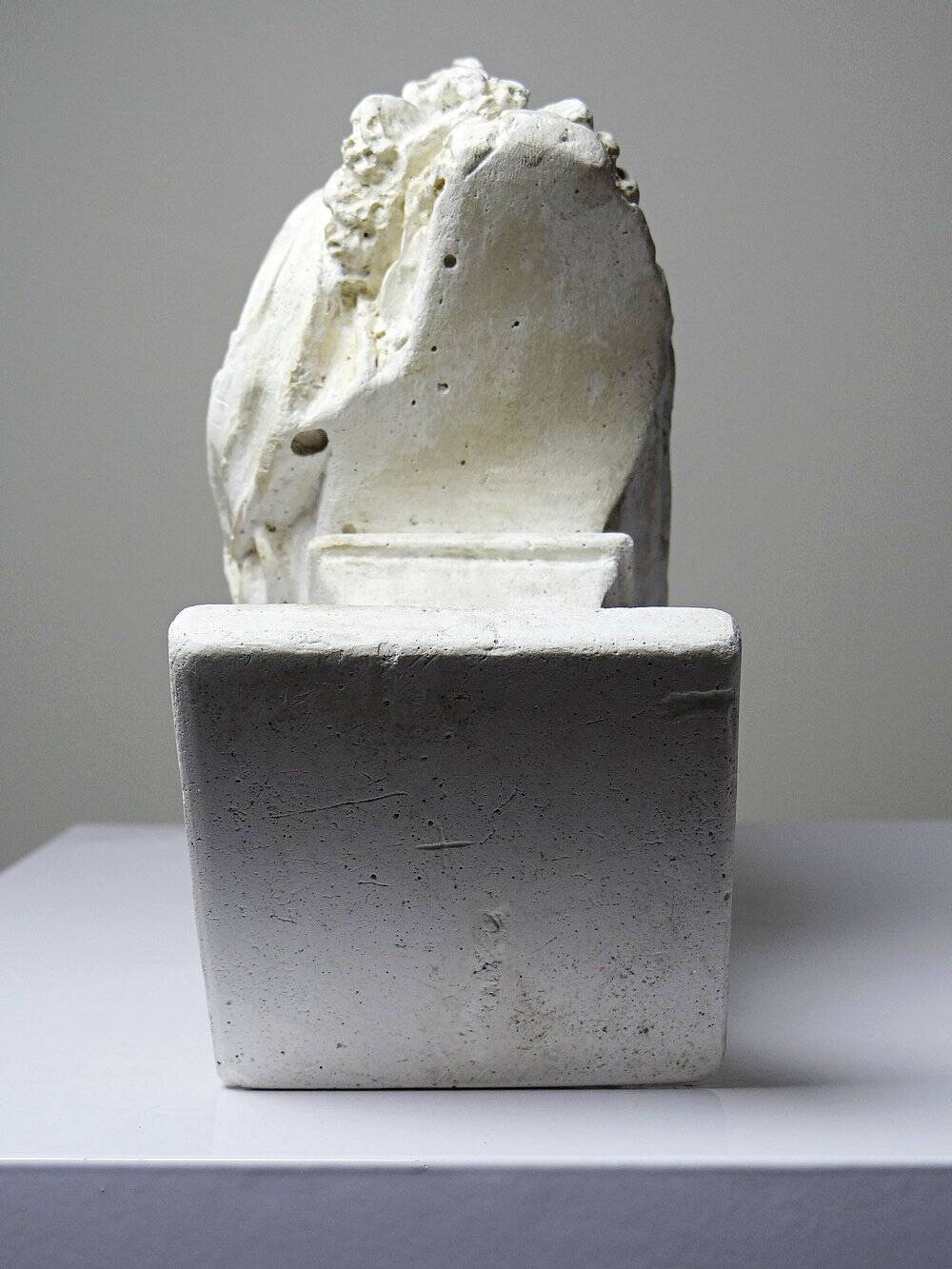 Antique white plaster bust of Louis XIV after Gole & Le Brun