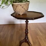 Gueridon period tripod in mahogany style nineteenth century