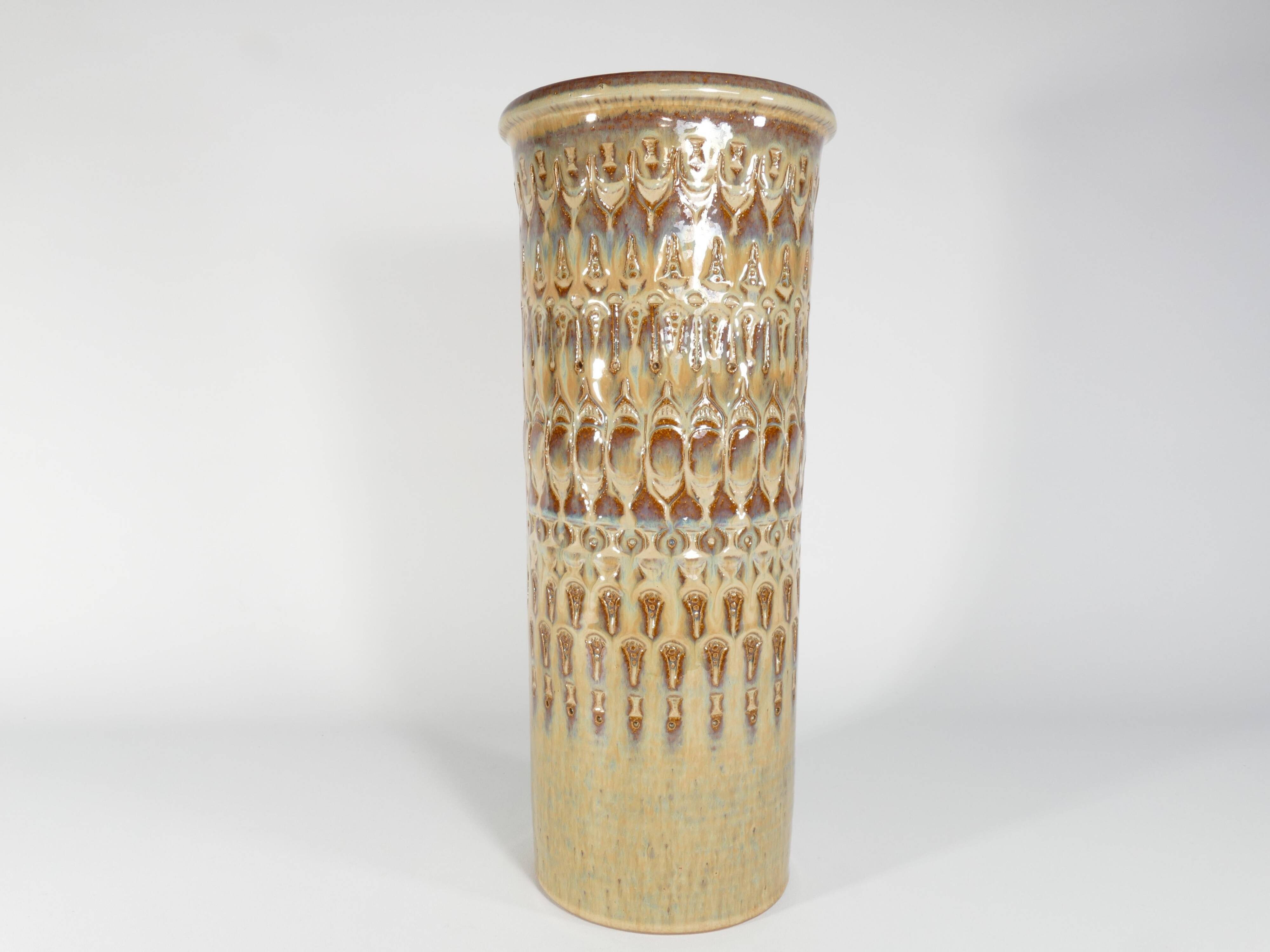 Scandinavian Modern Stoneware Floor Vase, "3119" Søholm Stentøj, 1960's