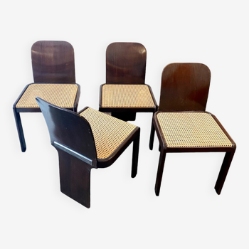 Set of 4 Pier Luigi chairs for Pozzi Milano 1970