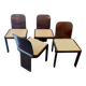 Set of 4 Pier Luigi chairs for Pozzi Milano 1970