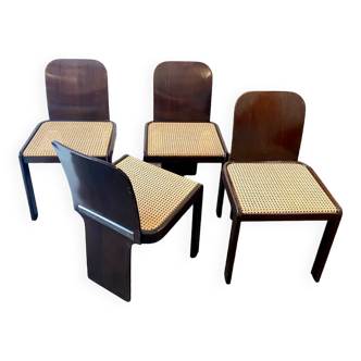 Set of 4 Pier Luigi chairs for Pozzi Milano 1970