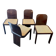Set of 4 Pier Luigi chairs for Pozzi Milano 1970