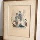 Lithograph Elegant Woman Greyhound Latin Union Edition Lucien Fontanarosa