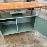 Establishment iron tray wood panel, as it stands