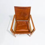Kaare Klint Safari Chair in Oak and Leather by Rud Rasmussen