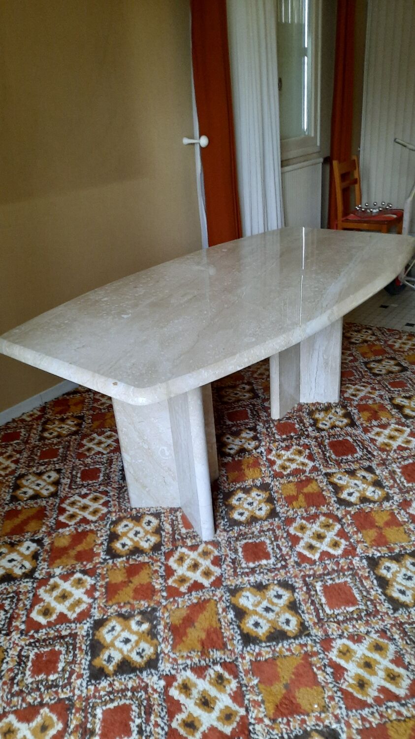 Travertine table