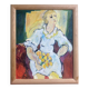 Painting “The girl with the tulips” signed Hanin