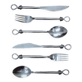 Set of 6 twisted cutlery
