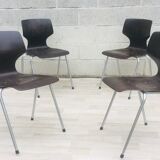 Set of 4 vintage chairs and Flottoto design